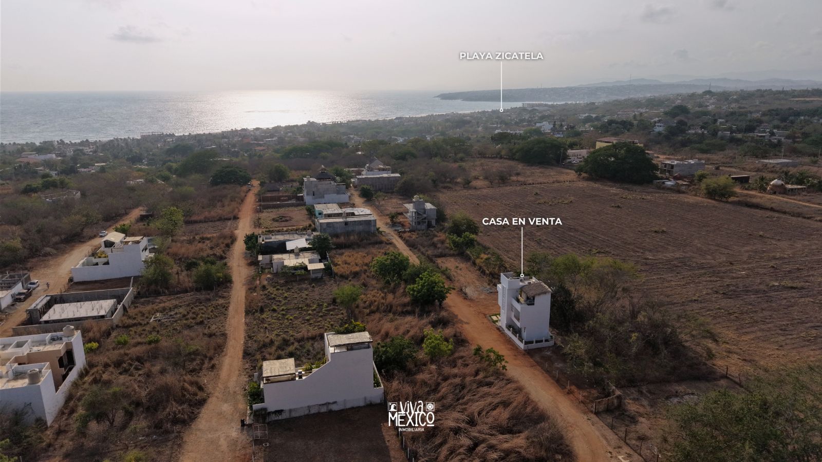 Casa Escondida con vista al mar, cerca de la Punta Zicatela