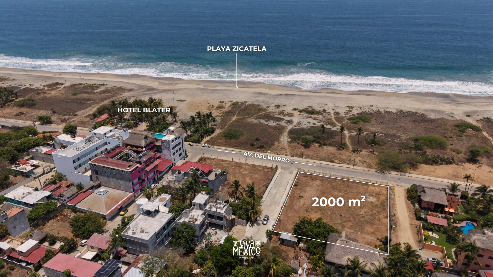Terreno Av. del Morro-Playa Zicatela 9