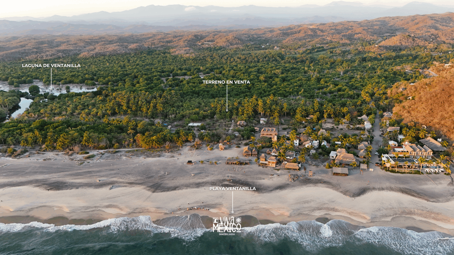 Terreno en Playa Ventanilla, Tonameca, Oaxaca
