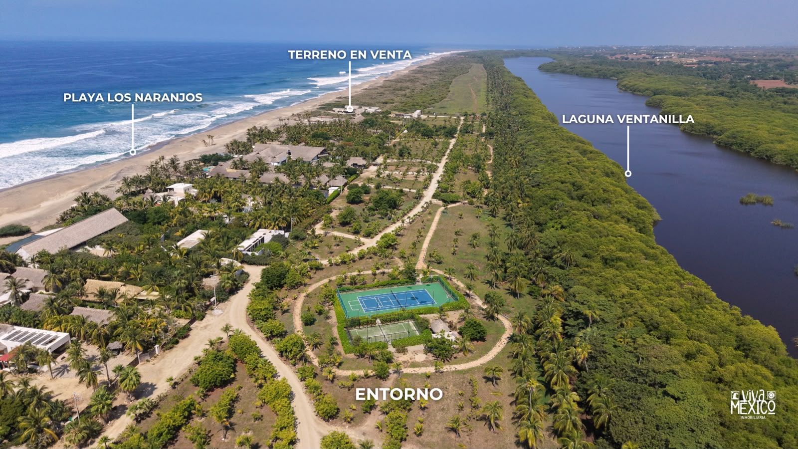 Oceanfront Lot in the Los Naranjos Residential Community, La Ventanilla, Colotepec – Oaxaca | 3,500 m² with 25 m of beachfront 1