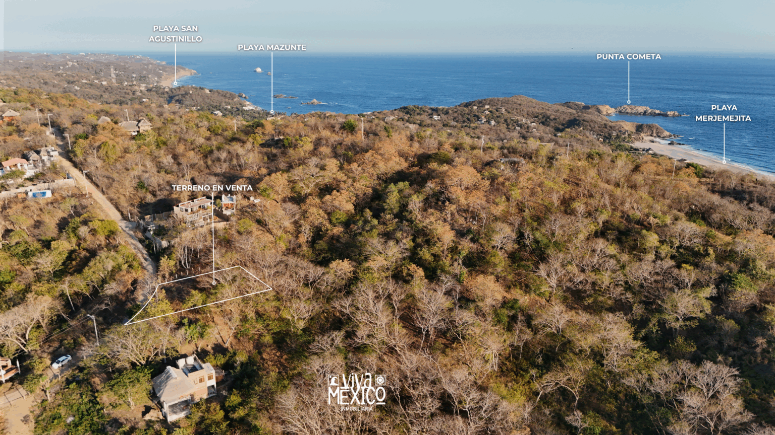 Ocean-view lot in Mazunte, Oaxaca