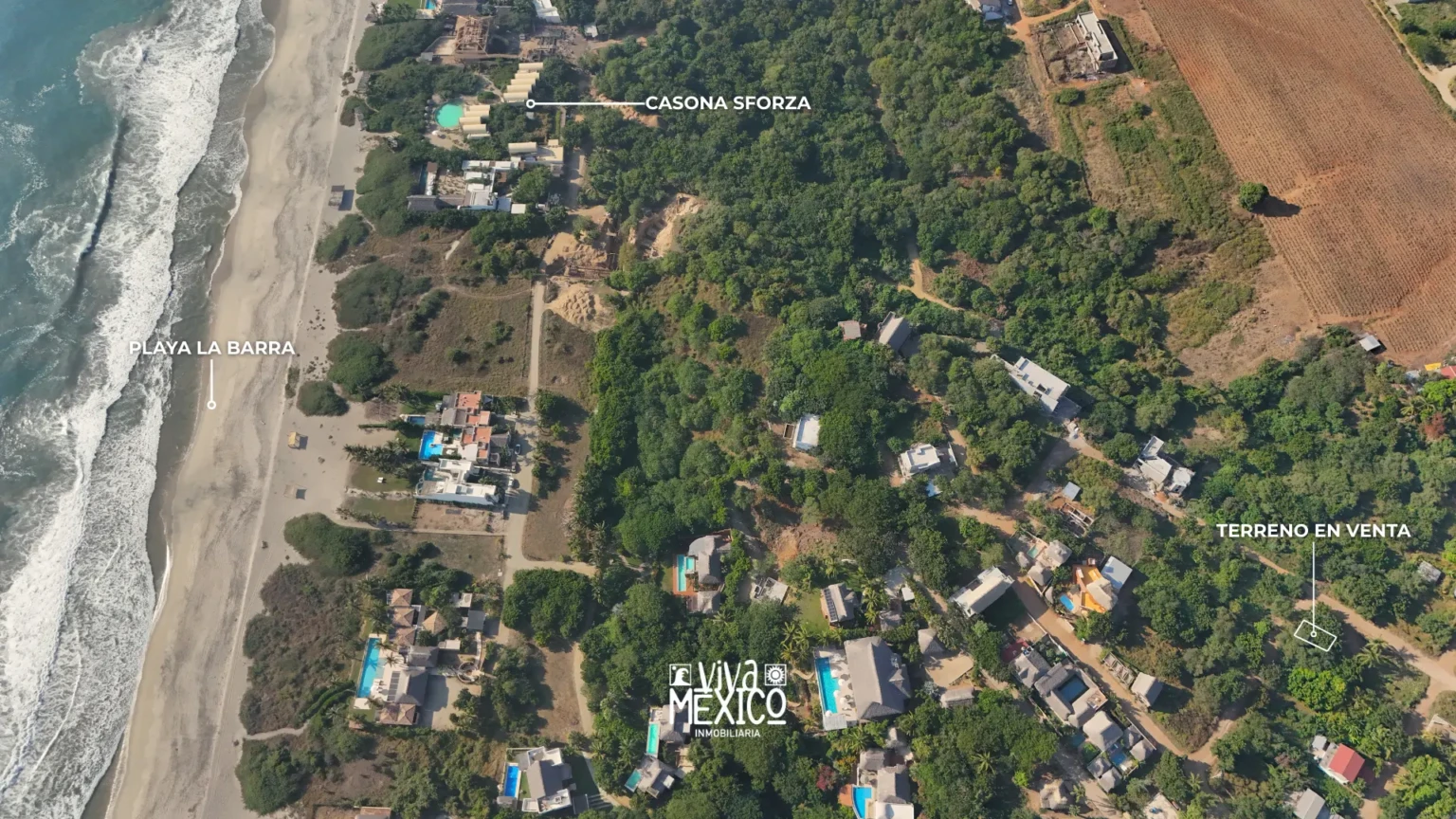 Land for sale in La Barra Colotepec, Puerto Escondido, Oaxaca
