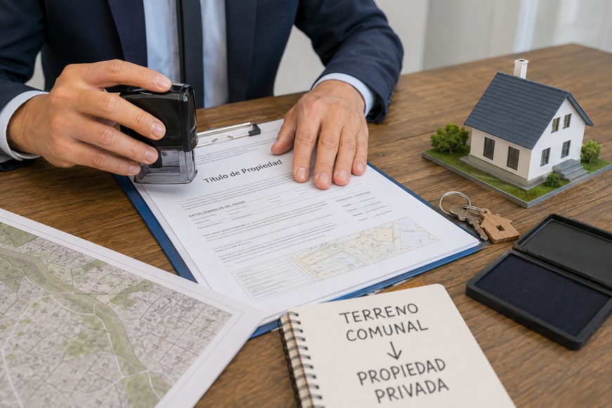 ¿Cómo pasar un terreno comunal a propiedad privada?