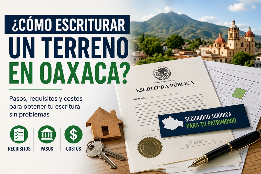 ¿Cómo escriturar un terreno en Oaxaca?